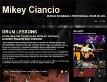 Tablet Screenshot of mikeyciancio.com